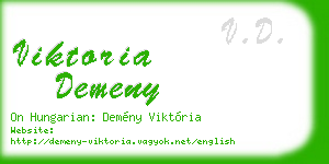 viktoria demeny business card