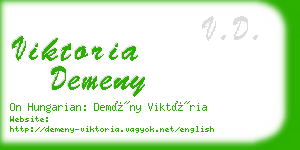 viktoria demeny business card